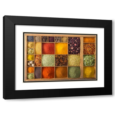 Canal through forest in countryside Black Modern Wood Framed Art Print with Double Matting by Frank, Assaf