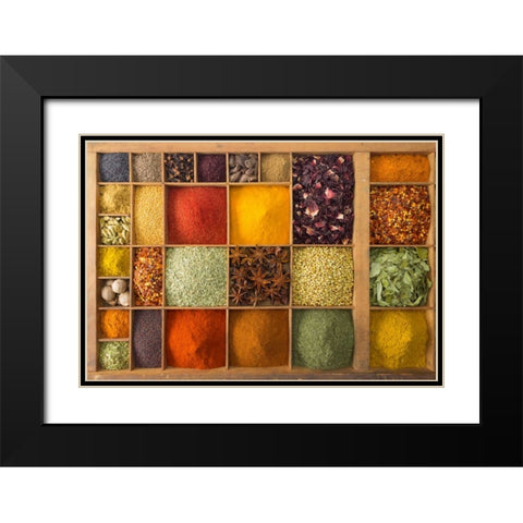 Canal through forest in countryside Black Modern Wood Framed Art Print with Double Matting by Frank, Assaf