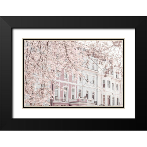 Building on Portobello road Black Modern Wood Framed Art Print with Double Matting by Frank, Assaf