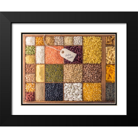 Dog with bunch of roses by the canal Black Modern Wood Framed Art Print with Double Matting by Frank, Assaf