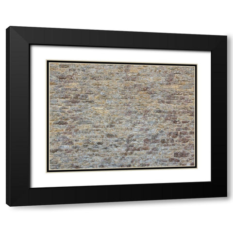 Old rustic stone wall Black Modern Wood Framed Art Print with Double Matting by Frank, Assaf