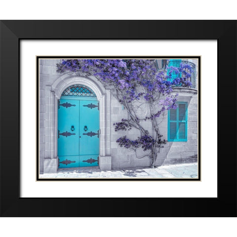Maltese house in Mdina-Malta Black Modern Wood Framed Art Print with Double Matting by Frank, Assaf