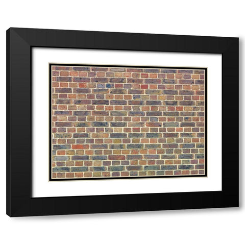 Brickwall Black Modern Wood Framed Art Print with Double Matting by Frank, Assaf