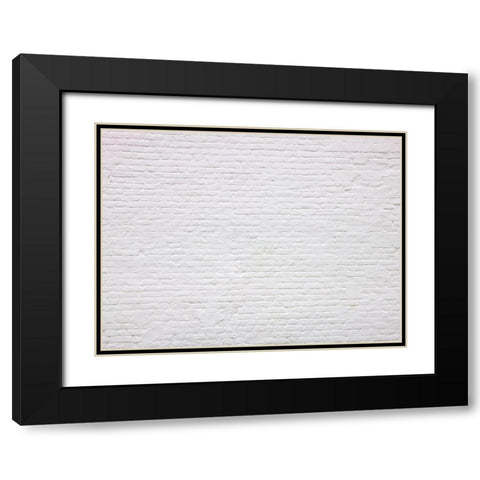 Brickwall Black Modern Wood Framed Art Print with Double Matting by Frank, Assaf