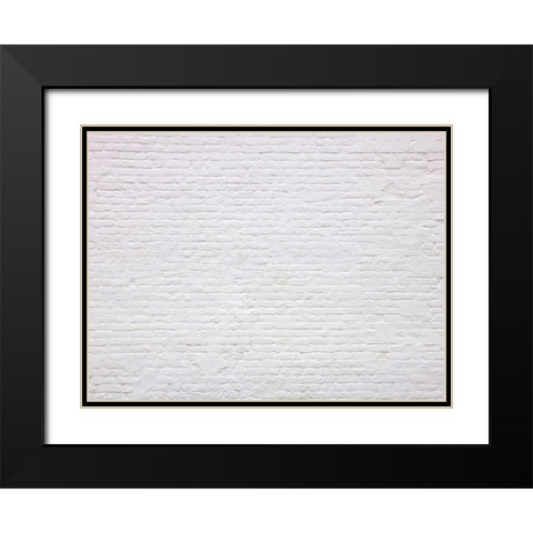 Brickwall Black Modern Wood Framed Art Print with Double Matting by Frank, Assaf