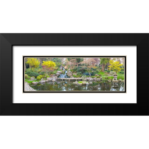 Kyoto Garden-London Black Modern Wood Framed Art Print with Double Matting by Frank, Assaf