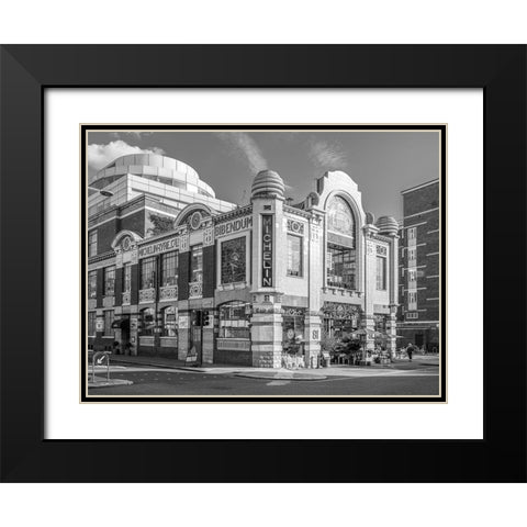 Michelin House-London Black Modern Wood Framed Art Print with Double Matting by Frank, Assaf