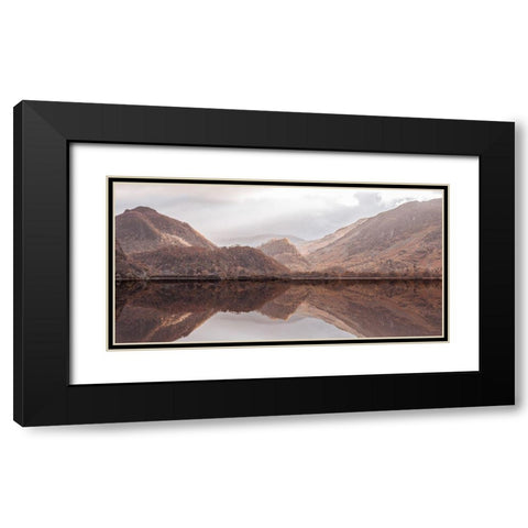 Sun Rays on Castle Crag Black Modern Wood Framed Art Print with Double Matting by Frank, Assaf