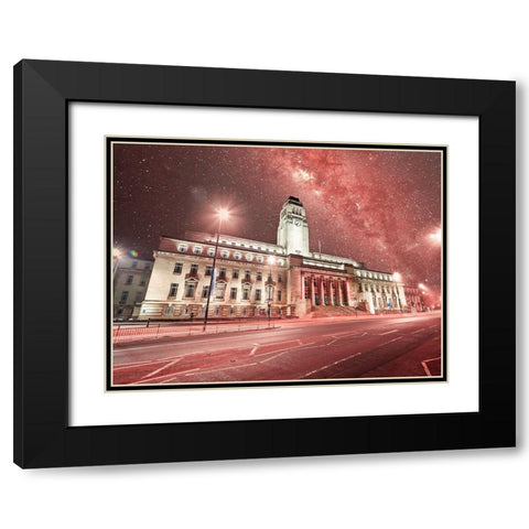 Parkinson Building-Leeds Black Modern Wood Framed Art Print with Double Matting by Frank, Assaf