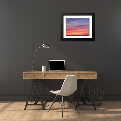 Colourful skies at sunset Black Modern Wood Framed Art Print with Double Matting by Frank, Assaf