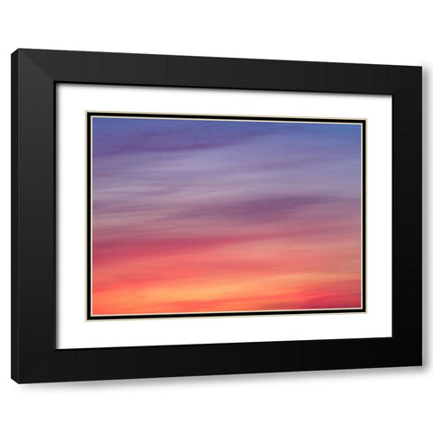Colourful skies at sunset Black Modern Wood Framed Art Print with Double Matting by Frank, Assaf