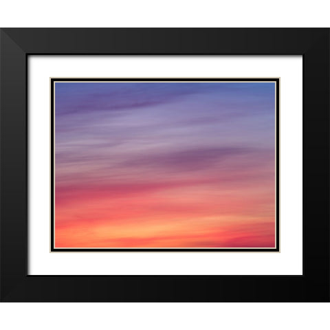Colourful skies at sunset Black Modern Wood Framed Art Print with Double Matting by Frank, Assaf