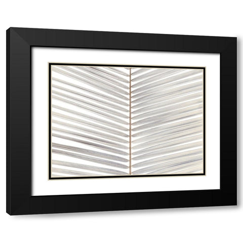 Palm leaf close-up Black Modern Wood Framed Art Print with Double Matting by Frank, Assaf