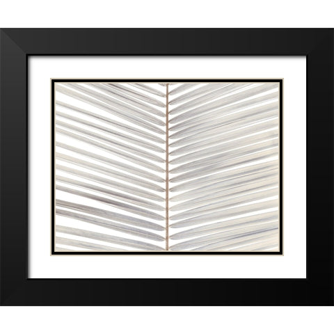 Palm leaf close-up Black Modern Wood Framed Art Print with Double Matting by Frank, Assaf