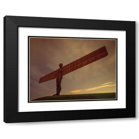 AF20120826 Angel of The North 015 Black Modern Wood Framed Art Print with Double Matting by Frank, Assaf