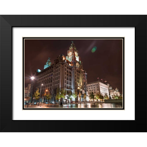AF20120930 Liverpool 259 Black Modern Wood Framed Art Print with Double Matting by Frank, Assaf