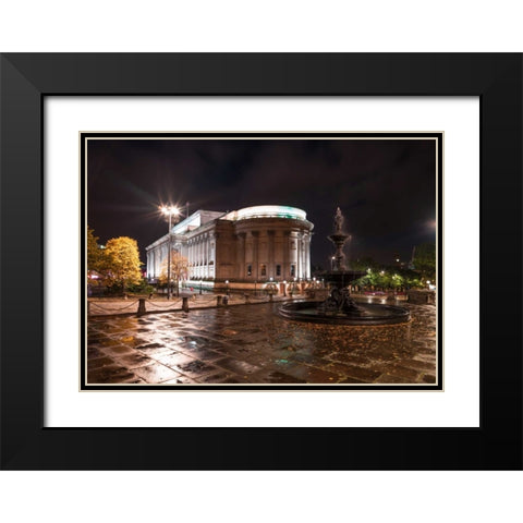 AF20120930 Liverpool 266 Black Modern Wood Framed Art Print with Double Matting by Frank, Assaf
