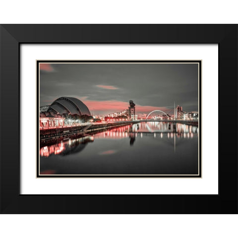 AF20121004 Glasgow 228X4C01 Black Modern Wood Framed Art Print with Double Matting by Frank, Assaf