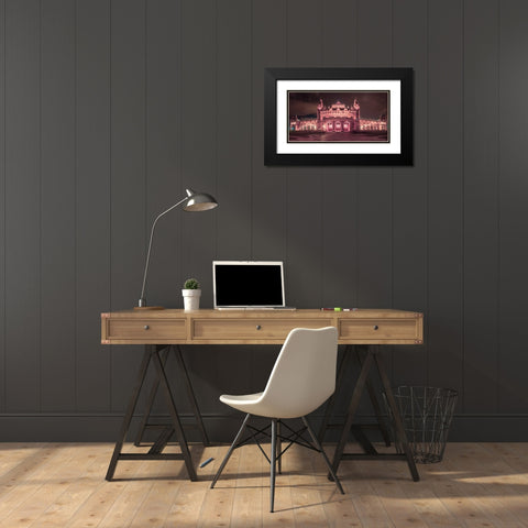 AF20121004 Glasgow 248PC08 Black Modern Wood Framed Art Print with Double Matting by Frank, Assaf