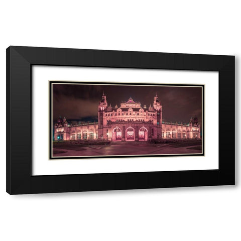AF20121004 Glasgow 248PC08 Black Modern Wood Framed Art Print with Double Matting by Frank, Assaf