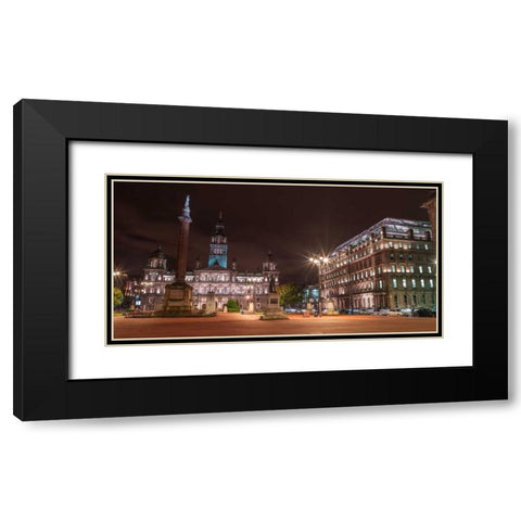 AF20121004 Glasgow 259 Black Modern Wood Framed Art Print with Double Matting by Frank, Assaf