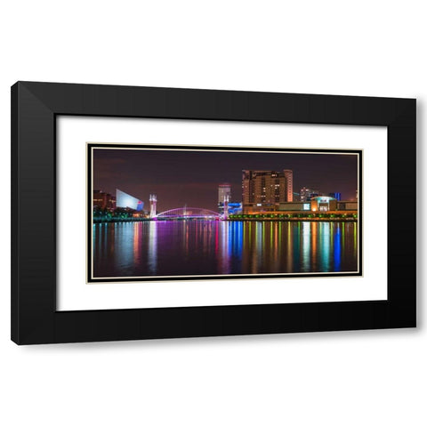 AF20120929 Manchester 151 Black Modern Wood Framed Art Print with Double Matting by Frank, Assaf