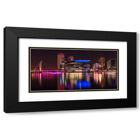 AF20120929 Manchester 167 Black Modern Wood Framed Art Print with Double Matting by Frank, Assaf