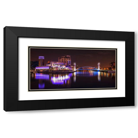 AF20120929 Manchester 195 Black Modern Wood Framed Art Print with Double Matting by Frank, Assaf