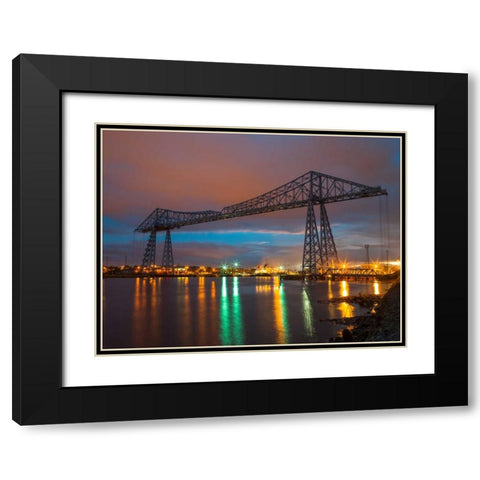 AF20121005 Middlesbrough 100 Black Modern Wood Framed Art Print with Double Matting by Frank, Assaf