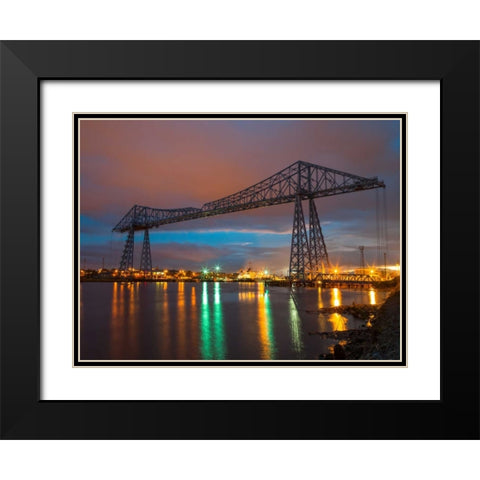 AF20121005 Middlesbrough 100 Black Modern Wood Framed Art Print with Double Matting by Frank, Assaf