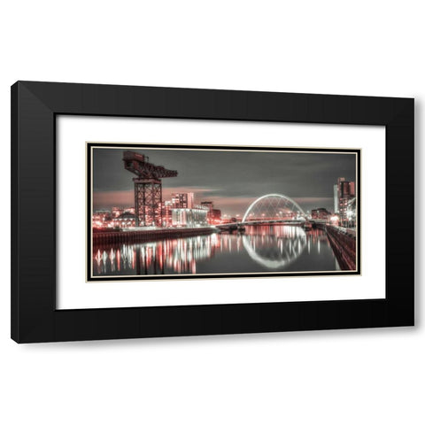 AF20121004 Glasgow 230XC13 Black Modern Wood Framed Art Print with Double Matting by Frank, Assaf