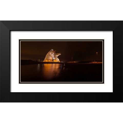 AF20150306 The Kelpies 1320PC01 Black Modern Wood Framed Art Print with Double Matting by Frank, Assaf