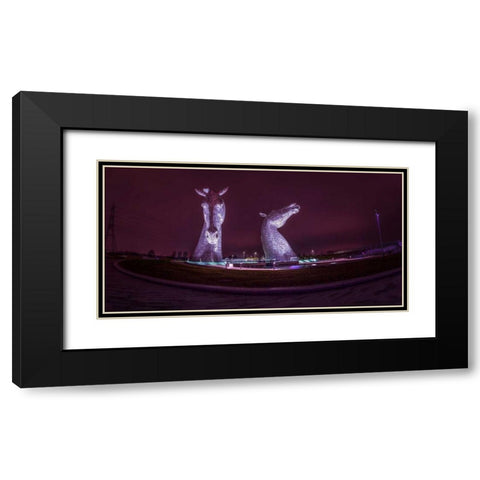 AF20150306 The Kelpies 1347PC02 Black Modern Wood Framed Art Print with Double Matting by Frank, Assaf