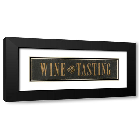 Wine Tasting Black Modern Wood Framed Art Print with Double Matting by Marrott, Stephanie