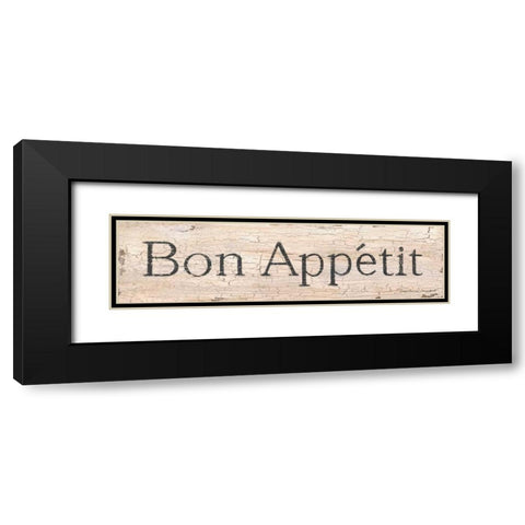 Bon Appetit Black Modern Wood Framed Art Print with Double Matting by Marrott, Stephanie