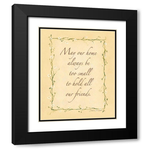 May Our Home Black Modern Wood Framed Art Print with Double Matting by Marrott, Stephanie