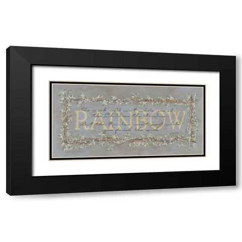 Rainbow Black Modern Wood Framed Art Print with Double Matting by Marrott, Stephanie