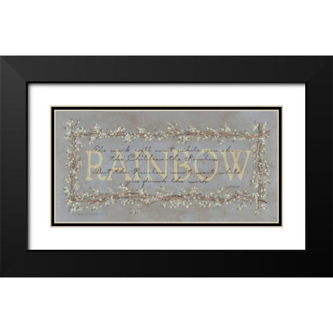 Rainbow Black Modern Wood Framed Art Print with Double Matting by Marrott, Stephanie