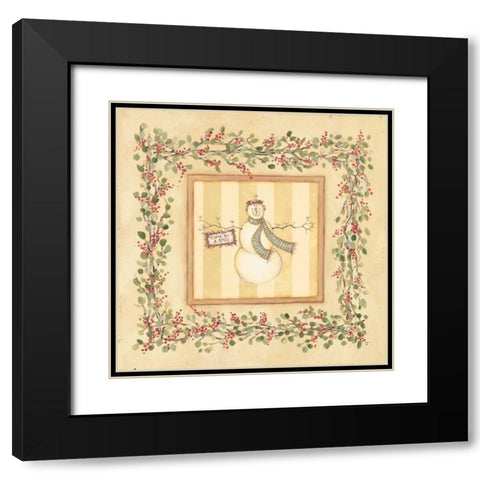 Come Sit a Spell Black Modern Wood Framed Art Print with Double Matting by Marrott, Stephanie