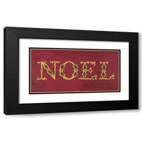 Noel Black Modern Wood Framed Art Print with Double Matting by Marrott, Stephanie