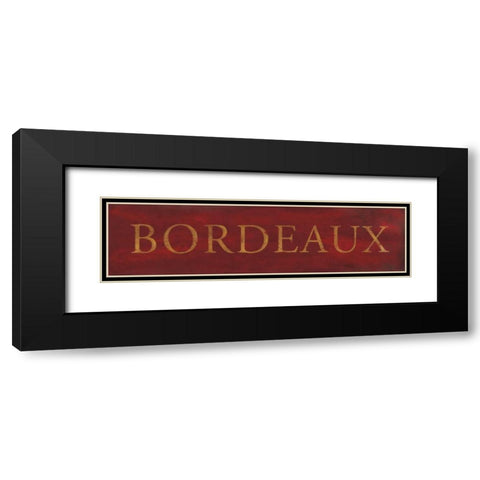 Bordeaux Black Modern Wood Framed Art Print with Double Matting by Marrott, Stephanie