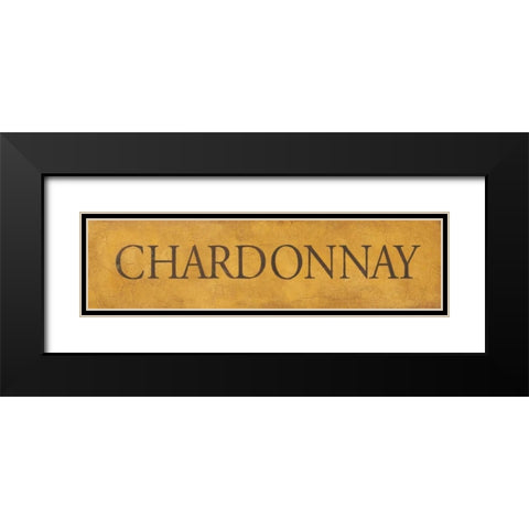 Chardonnay Black Modern Wood Framed Art Print with Double Matting by Marrott, Stephanie
