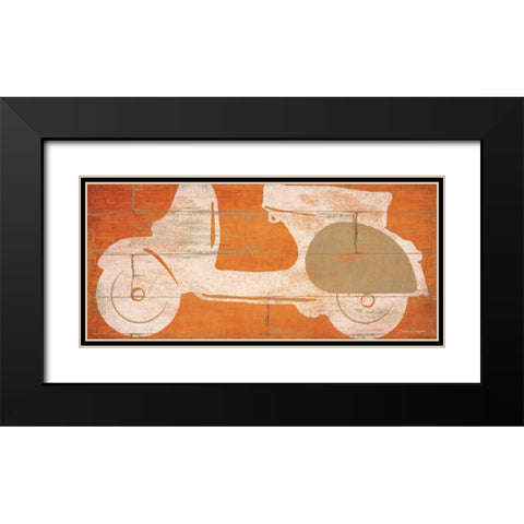 Scooter Black Modern Wood Framed Art Print with Double Matting by Marrott, Stephanie
