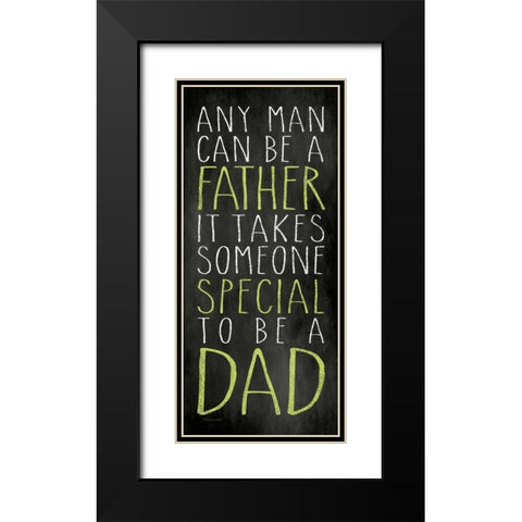 Any Man Black Modern Wood Framed Art Print with Double Matting by Marrott, Stephanie