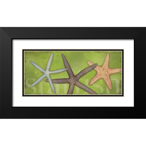 Star Fish Black Modern Wood Framed Art Print with Double Matting by Marrott, Stephanie