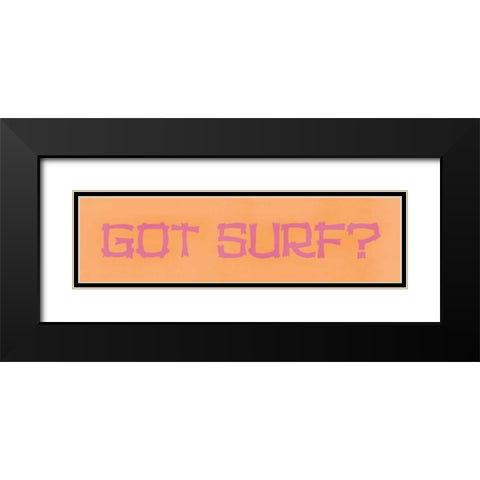 Got Surf Black Modern Wood Framed Art Print with Double Matting by Marrott, Stephanie