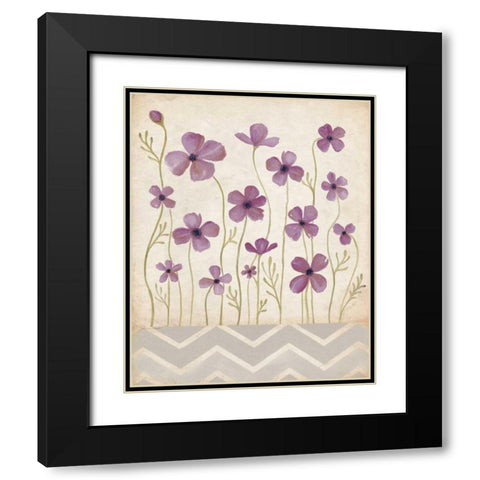 Orchid Poppies Black Modern Wood Framed Art Print with Double Matting by Marrott, Stephanie