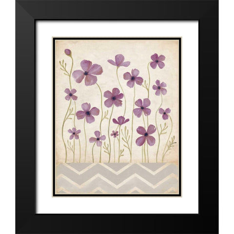 Orchid Poppies Black Modern Wood Framed Art Print with Double Matting by Marrott, Stephanie