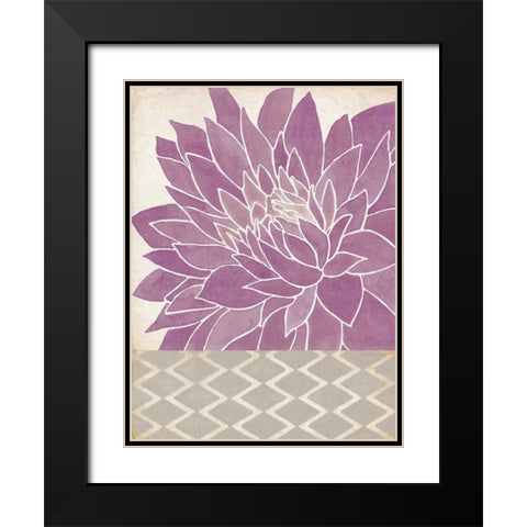 Dahlia Orchid I Black Modern Wood Framed Art Print with Double Matting by Marrott, Stephanie