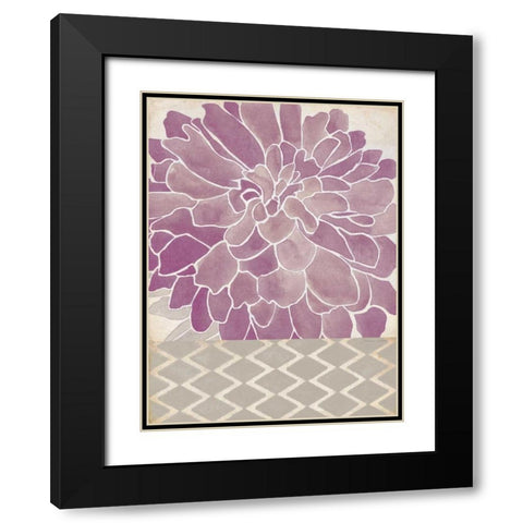 Dahlia Orchid II Black Modern Wood Framed Art Print with Double Matting by Marrott, Stephanie